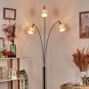 Cavaca Staande lamp Chroom, Zwart, 3-lichts