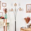 Bongal Staande lamp Chroom, Zwart, 3-lichts