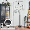 Yaak Staande lamp Zwart, 5-lichts