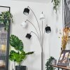 Bassagoda Staande lamp Nikkel mat, Zwart, 5-lichts