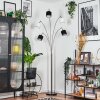 Bassagoda Staande lamp Nikkel mat, Zwart, 5-lichts