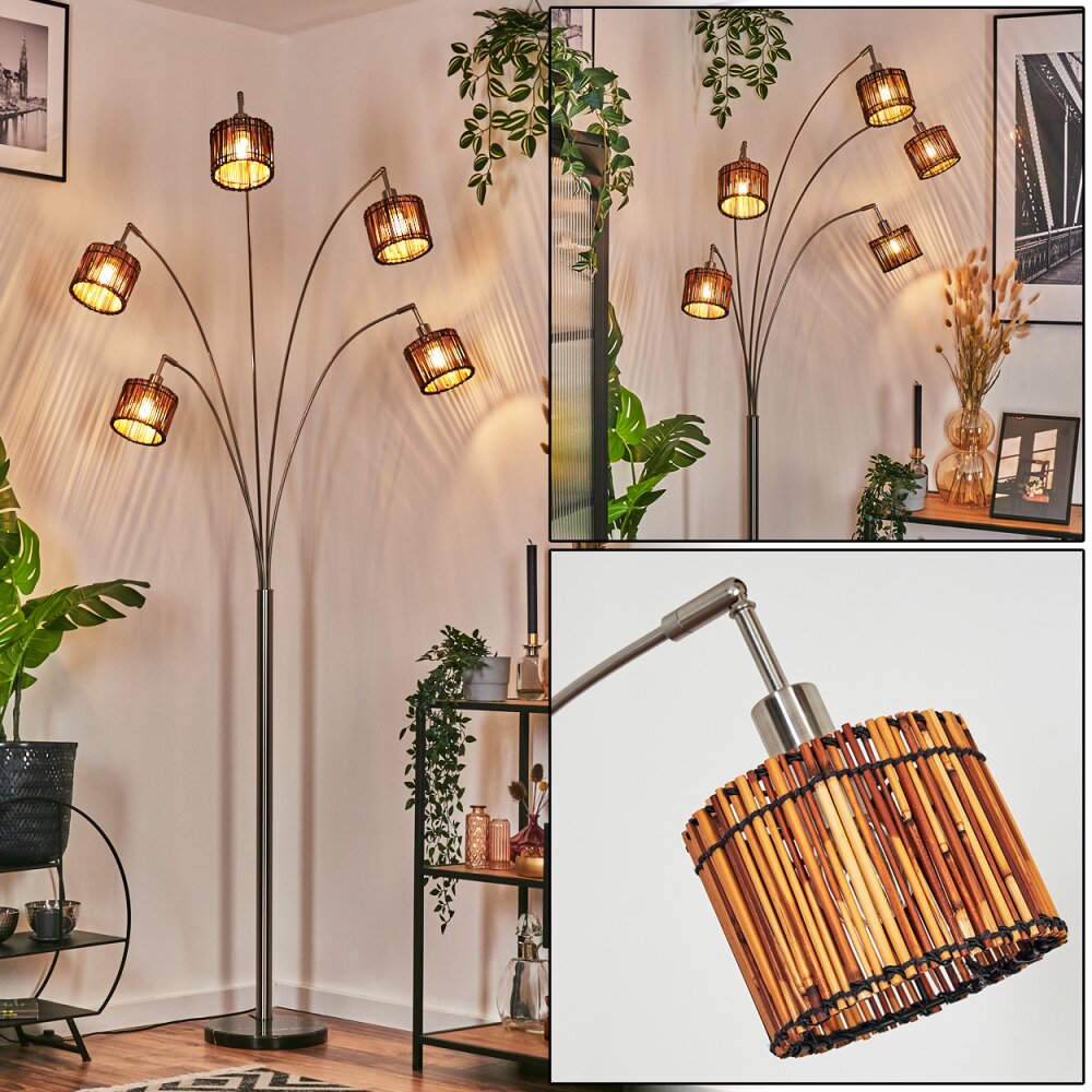Cando Staande lamp Nikkel mat, Zwart, 5-lichts main product photo
