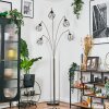 Yaak Staande lamp Nikkel mat, Zwart, 5-lichts