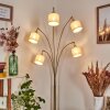 Bassagoda Staande lamp Messing, Zwart, 5-lichts