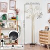 Bassagoda Staande lamp Messing, Zwart, 5-lichts
