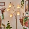 Cavaca Staande lamp Messing, Zwart, 5-lichts