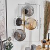 Ripoll Kogellampje, Wandlamp Goud, Zwart, 3-lichts