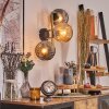Ripoll Kogellampje, Wandlamp Goud, Zwart, 3-lichts