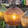 Koyoto Hanglamp, Kogellampje, Hanglamp Blauw, Groen, Koperkleurig, 4-lichts