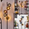 Ripoll Staande lamp Blauw, Goud, Koperkleurig, 5-lichts