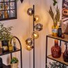 Koyoto Staande lamp 31 cm Amber, Chroom, Rookkleurig, 6-lichts