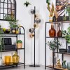 Koyoto Staande lamp 31 cm Amber, Chroom, Rookkleurig, 6-lichts