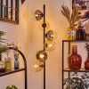 Koyoto Staande lamp Amber, Duidelijk, Rookkleurig, 6-lichts