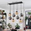 Gastor Hanglamp, Kogellampje, Hanglamp Amber, Rookkleurig, 8-lichts
