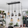Gastor Hanglamp, Kogellampje, Hanglamp Amber, Duidelijk, Rookkleurig, 8-lichts