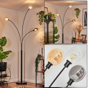 Nikkala Staande lamp Zwart, 3-lichts