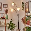 Bassagoda Staande lamp Chroom, Zwart, 3-lichts
