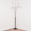 Bassagoda Staande lamp Chroom, Zwart, 3-lichts
