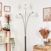 Bassagoda Staande lamp Chroom, Zwart, 3-lichts