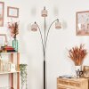 Bassagoda Staande lamp Chroom, Zwart, 3-lichts