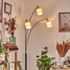 Bassagoda Staande lamp Chroom, Zwart, 3-lichts