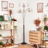 Bassagoda Staande lamp Chroom, Zwart, 3-lichts