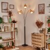 Granja Staande lamp Chroom, Zwart, 3-lichts