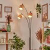 Granja Staande lamp Chroom, Zwart, 3-lichts