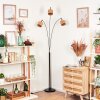 Granja Staande lamp Chroom, Zwart, 3-lichts