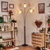 Sabadim Staande lamp Chroom, Zwart, 3-lichts