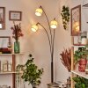 Sabadim Staande lamp Chroom, Zwart, 3-lichts