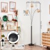 Sabadim Staande lamp Chroom, Zwart, 3-lichts