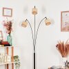 Sabadim Staande lamp Chroom, Zwart, 3-lichts
