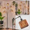 Cando Staande lamp Chroom, Zwart, 5-lichts