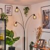 Yaak Staande lamp Chroom, Zwart, 3-lichts