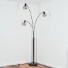 Yaak Staande lamp Chroom, Zwart, 3-lichts