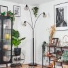 Yaak Staande lamp Chroom, Zwart, 3-lichts