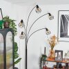 Yaak Staande lamp Chroom, Zwart, 5-lichts