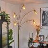 Codecreo Staande lamp Messing, Zwart, 5-lichts