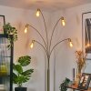 Codecreo Staande lamp Messing, Zwart, 5-lichts
