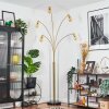 Codecreo Staande lamp Messing, Zwart, 5-lichts