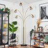 Yaak Staande lamp Messing, Zwart, 5-lichts