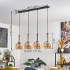 Tador Hanglamp, Kogellampje, Hanglamp Zwart, 4-lichts