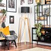 Soungou Staande lamp Natuurlijke kleuren, Zwart, 1-licht