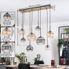 Koyoto Hanglamp, Kogellampje, Hanglamp Natuurlijke kleuren, Zwart, 8-lichts