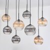 Koyoto Hanglamp, Kogellampje, Hanglamp Natuurlijke kleuren, Zwart, 8-lichts
