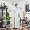 Yaak Staande lamp Messing, Zwart, 3-lichts