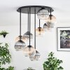 Koyoto Plafondlamp, Kogellampje 57 cm Amber, Duidelijk, Rookkleurig, 9-lichts
