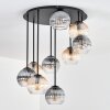 Koyoto Plafondlamp, Kogellampje 57 cm Amber, Duidelijk, Rookkleurig, 9-lichts
