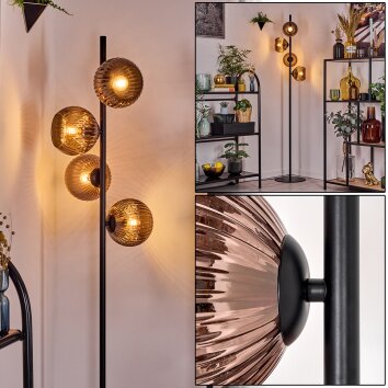Koyoto Staande lamp Koperkleurig, 4-lichts